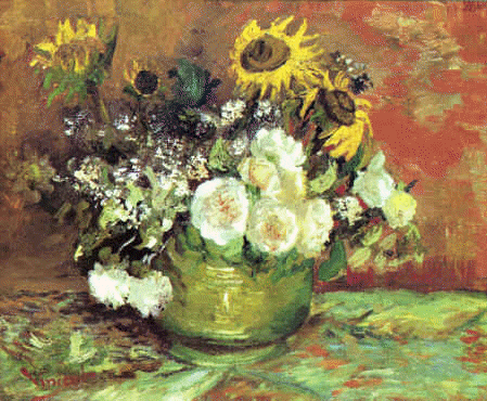 Vincent Van Gogh Roses Tournesols
